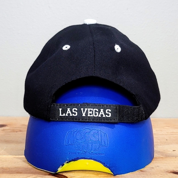 Las Vegas Black Embroidered Baseball Hat Cap Adjustable Back Chelona UNISEX - Picture 8 of 11
